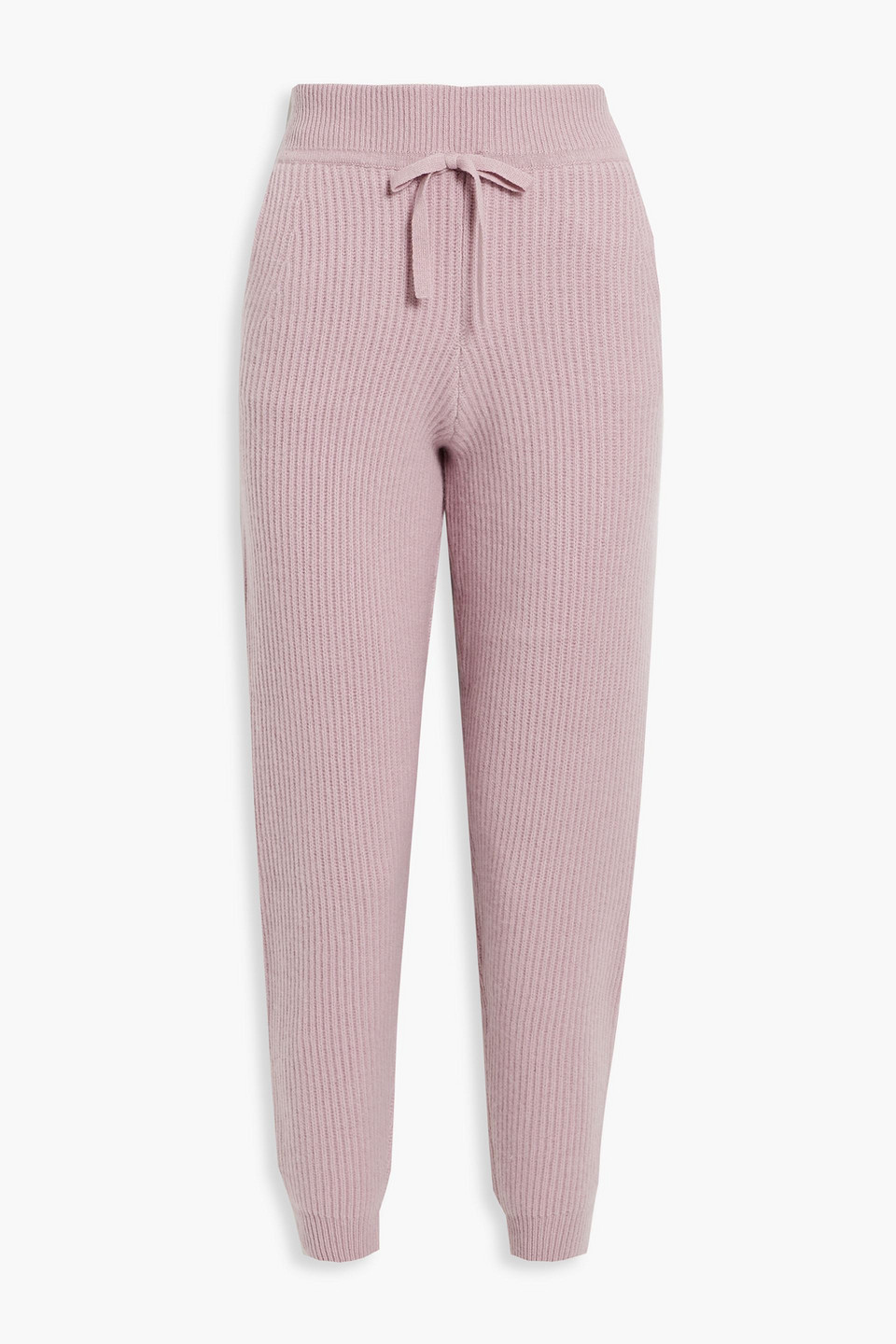 rag & bone - piere ribbed cashmere track pants - pink - s