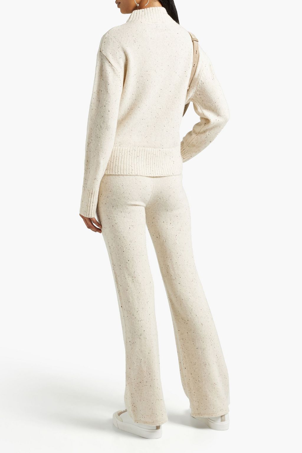 MONROW Donegal cashmere turtleneck sweater