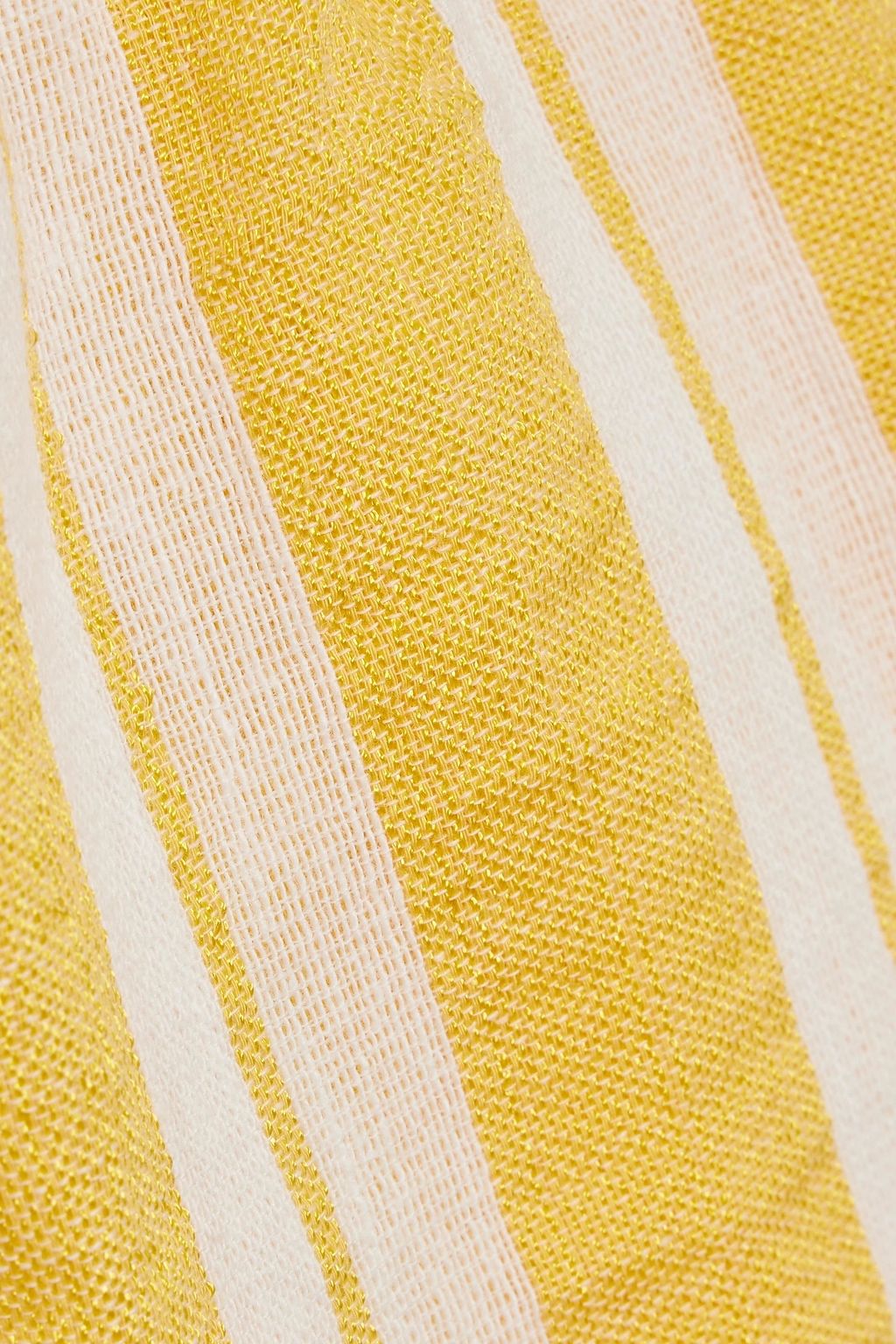 LEMLEM Striped cotton-blend jacquard shorts