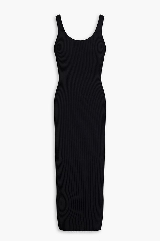 Vida ribbed-knit midi dress