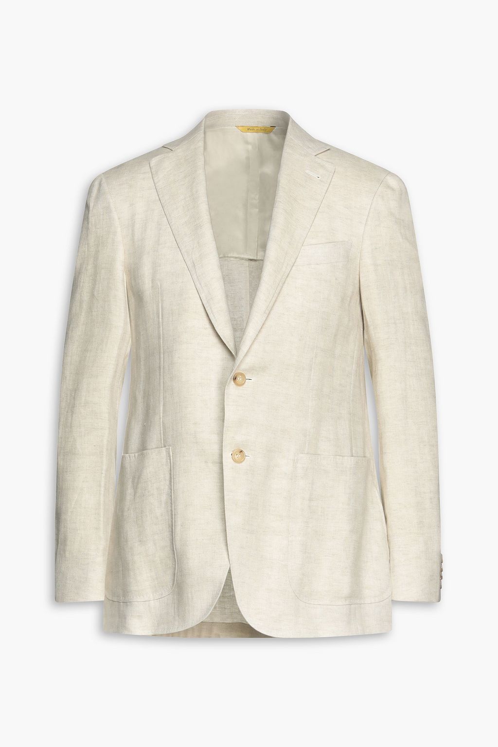 CANALI Mélange herringbone linen blazer | THE OUTNET