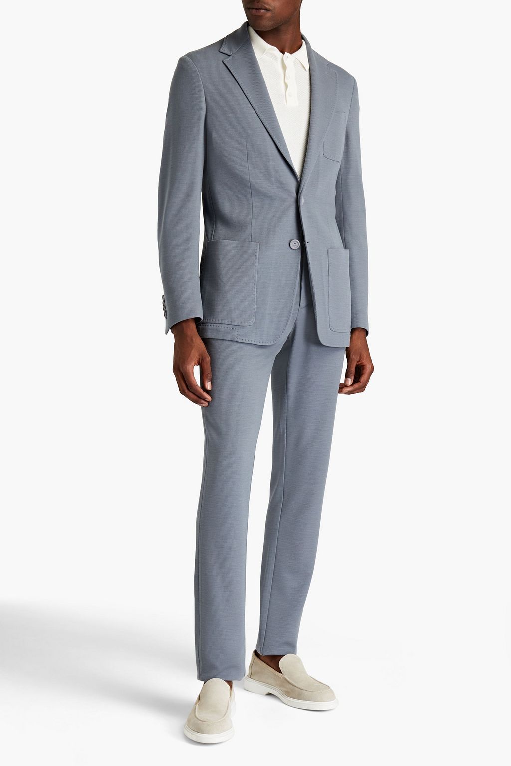 CANALI Wool-blend ponte suit