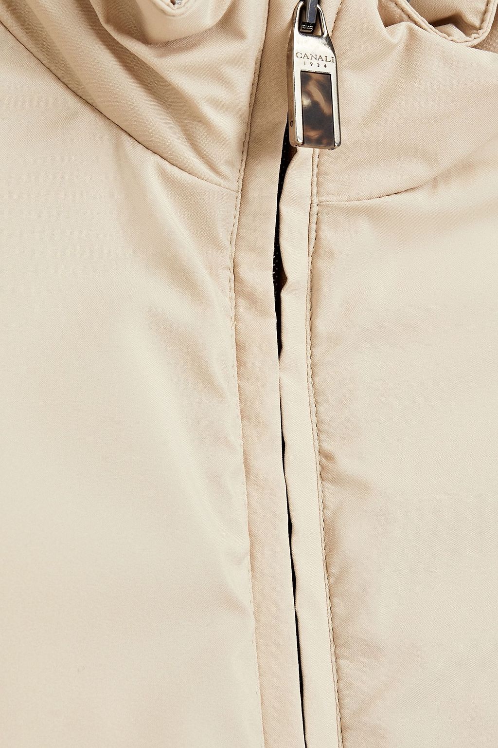 CANALI Suede-trimmed shell vest