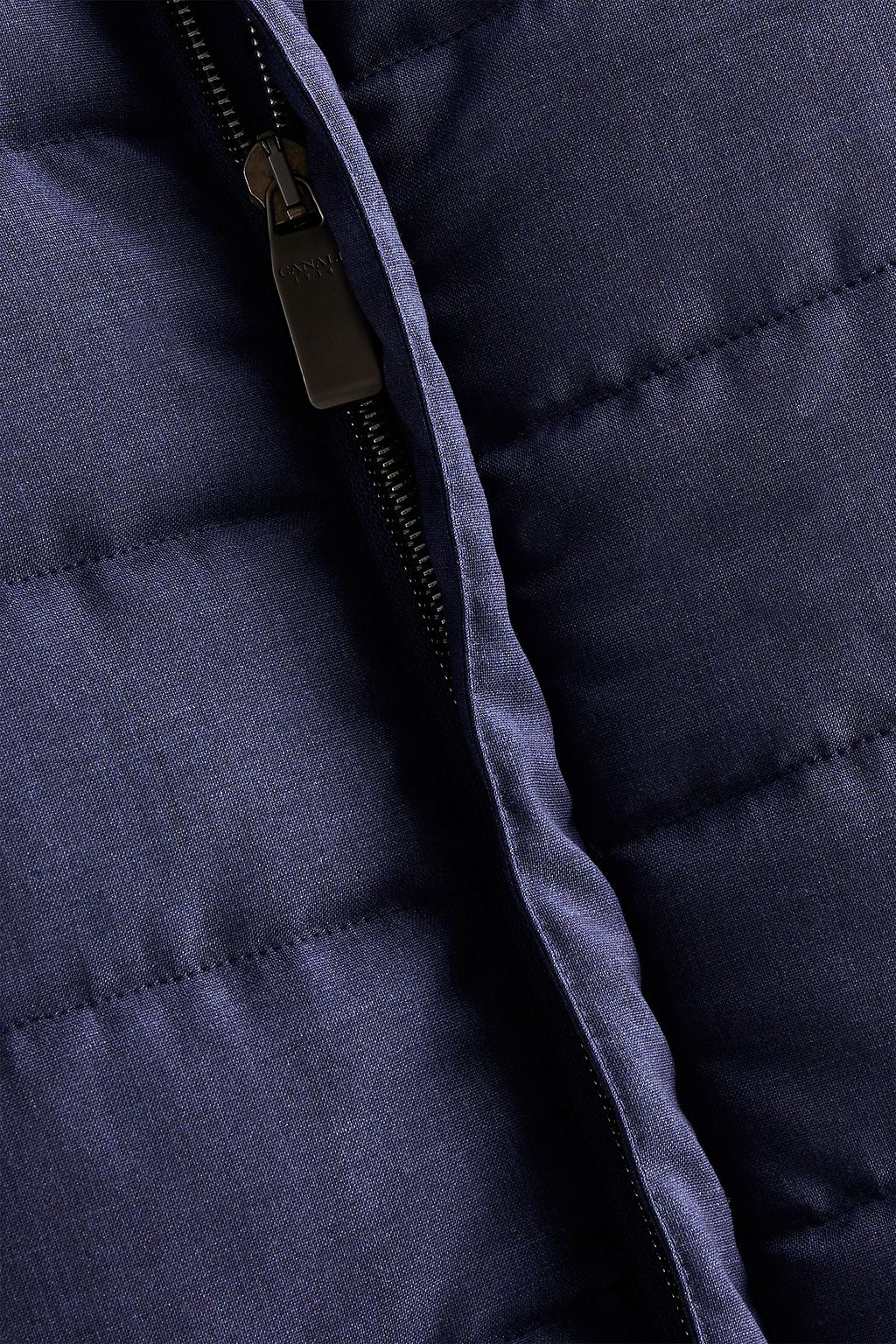 CANALI Quilted wool-canvas jacket