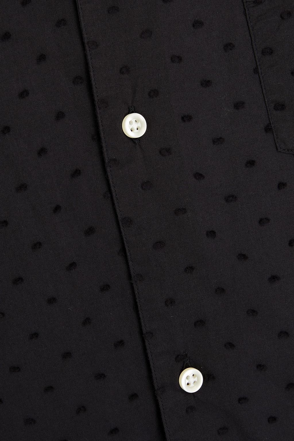 OFFICINE GÉNÉRALE Dario Swiss-dot cotton shirt