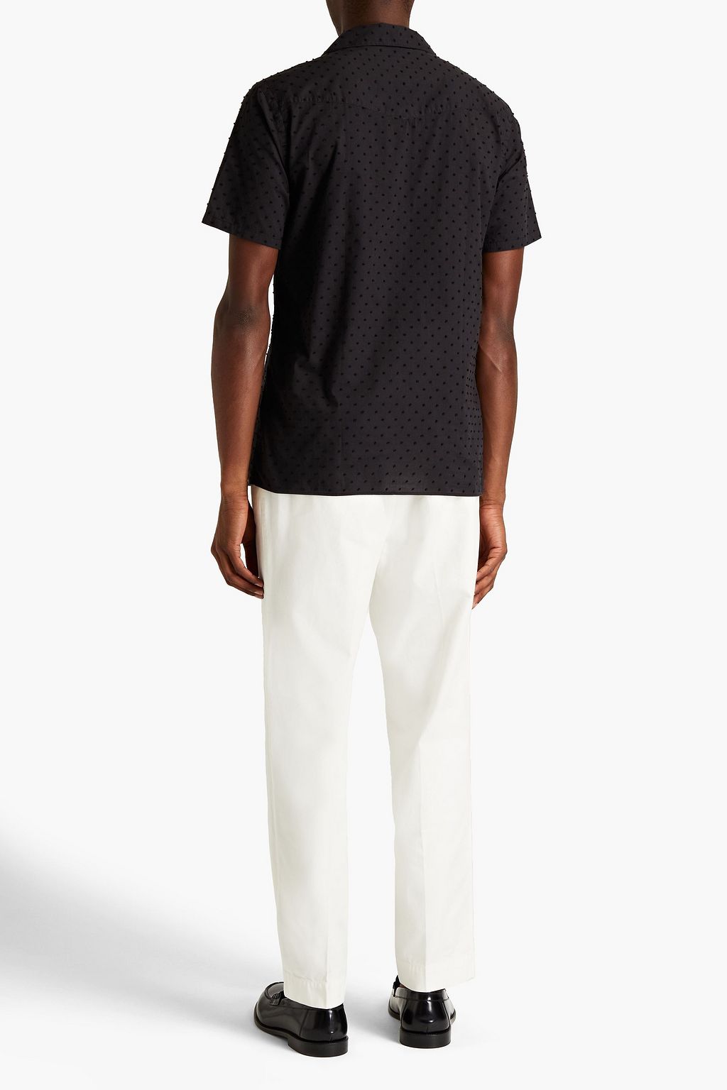 OFFICINE GÉNÉRALE Dario Swiss-dot cotton shirt
