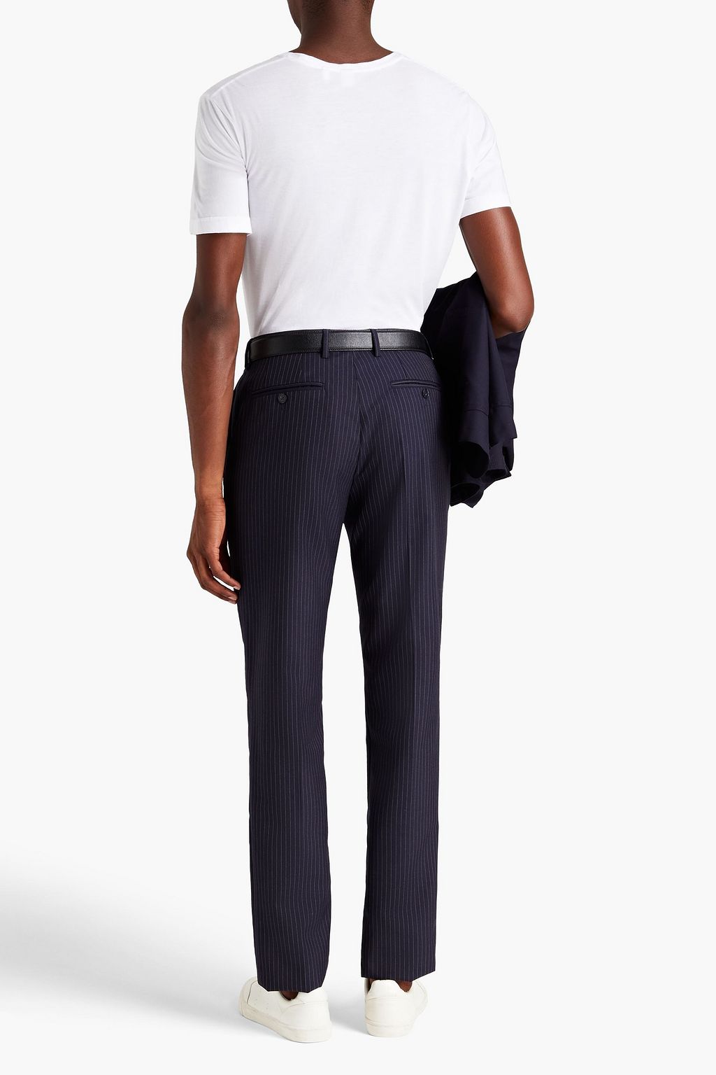 OFFICINE GÉNÉRALE Paul pinstriped wool suit pants