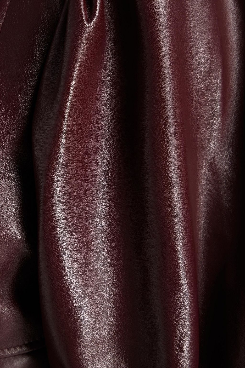 GANNI Leather mini dress