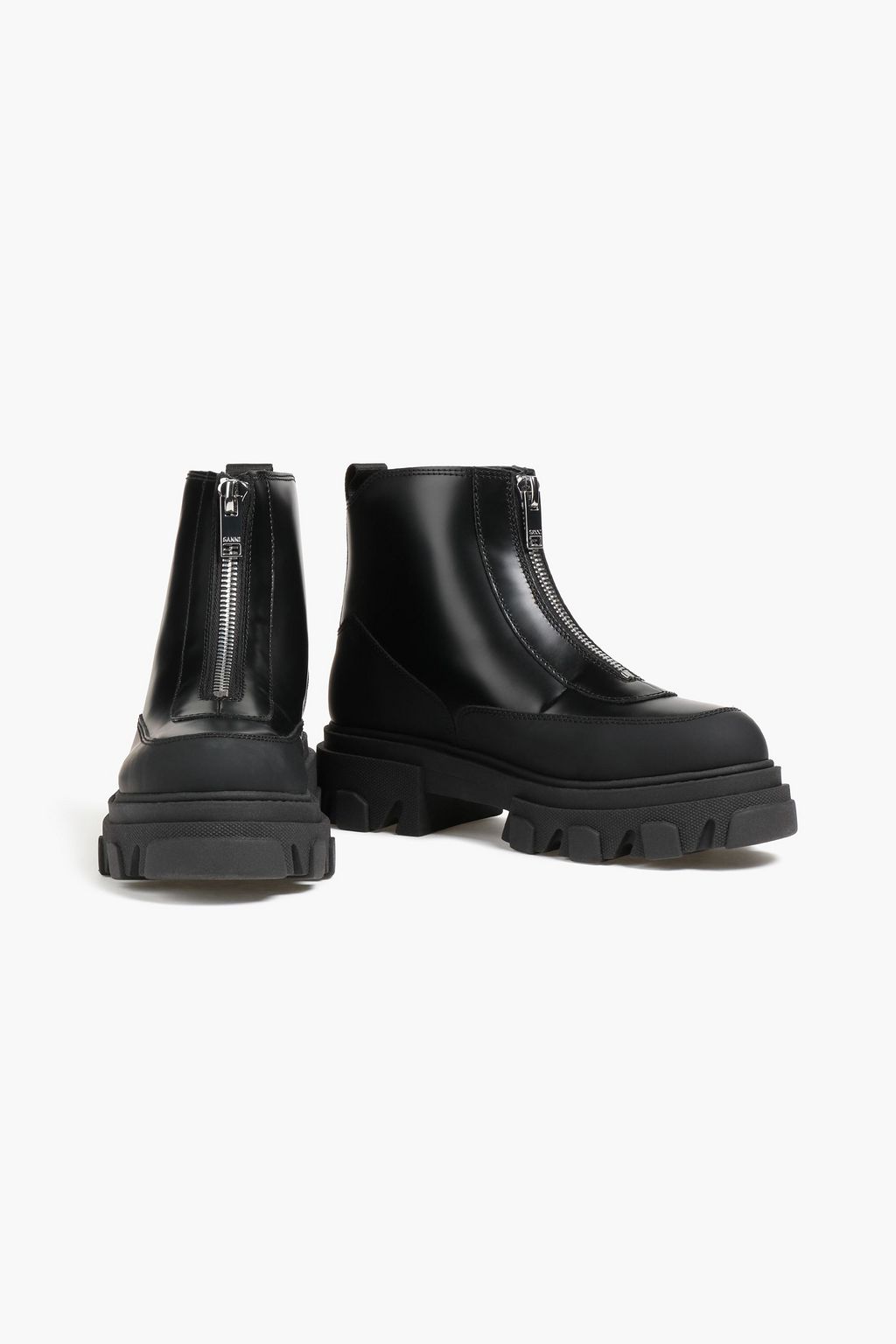 GANNI Leather ankle boots