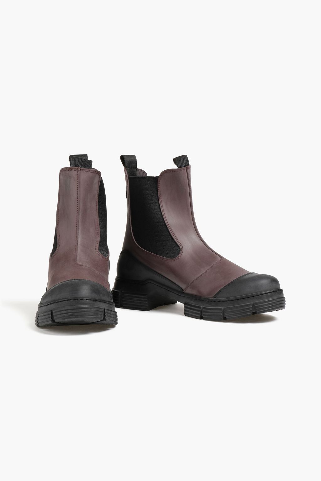 GANNI Twotone rubber Chelsea boots THE
