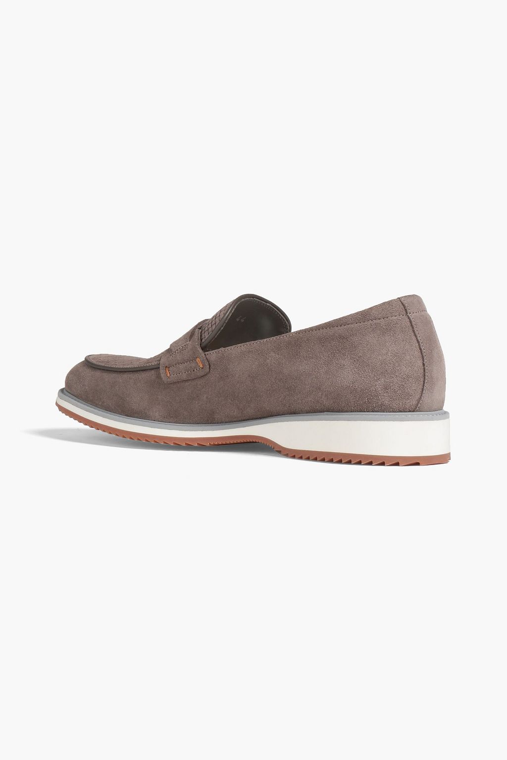 CANALI Textured suede loafers
