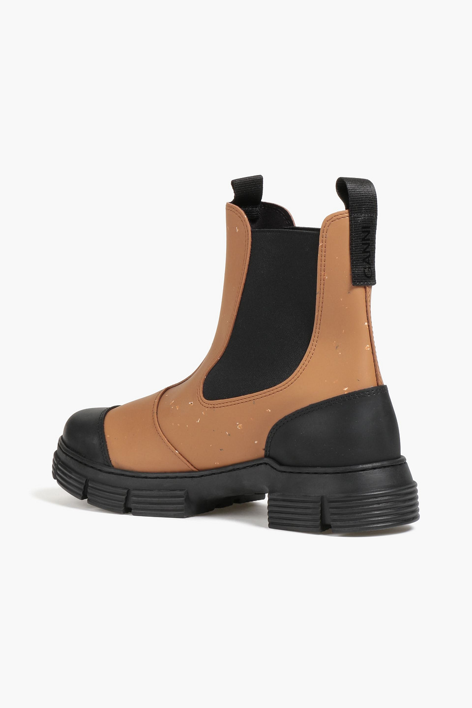  Ganni - Two-tone Rubber Chelsea Boots - Brown - Eu 40 