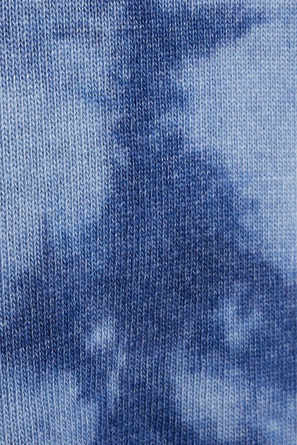 HOLDEN Tie-dyed merino wool-blend turtleneck sweater