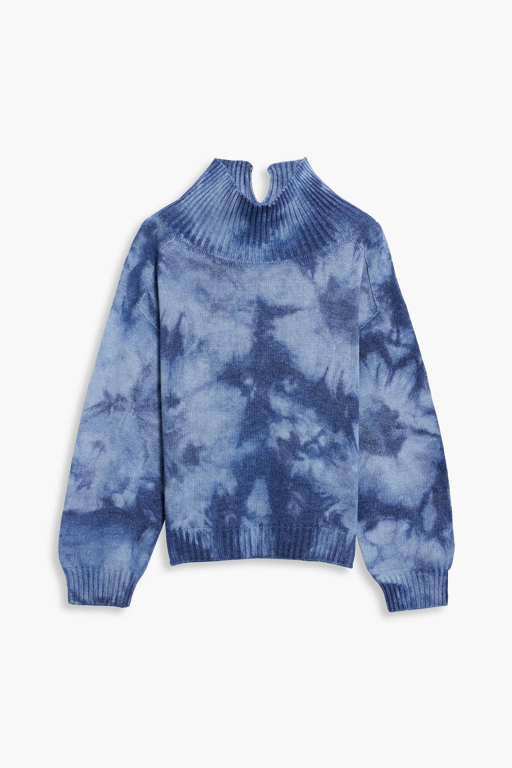 HOLDEN Tie-dyed merino wool-blend turtleneck sweater | THE OUTNET