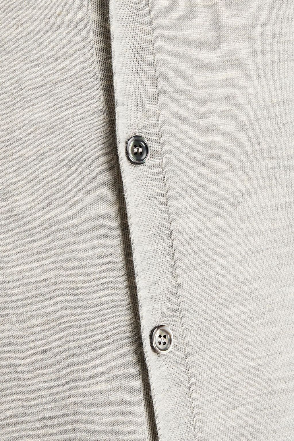 N.PEAL Cashmere and silk-blend cardigan