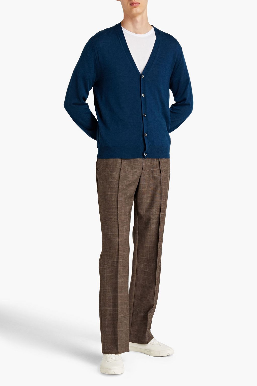 N.PEAL Cashmere and silk-blend cardigan