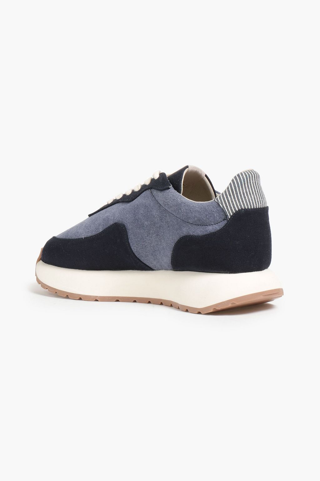 GOOD NEWS Kook two-tone canvas sneakers
