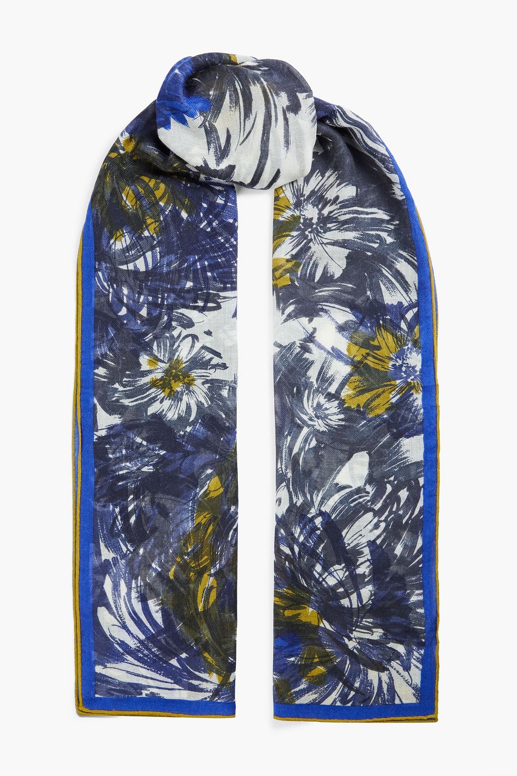 LORO PIANA Floral-print cashmere and silk-blend scarf, Sale up to 70% off