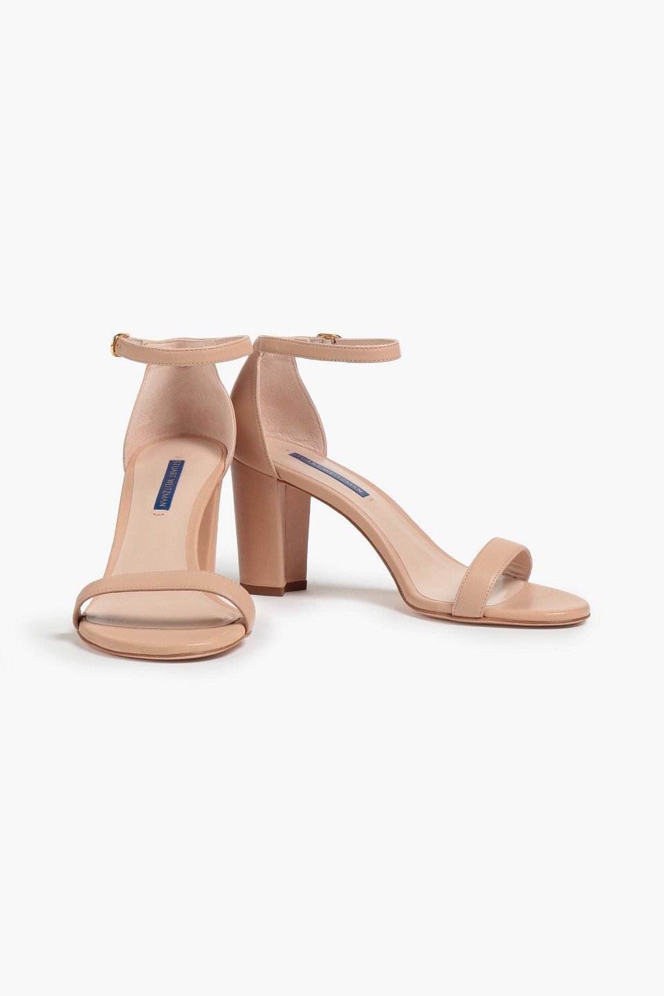 Stuart Weitzman Leather Sandals In Neutral