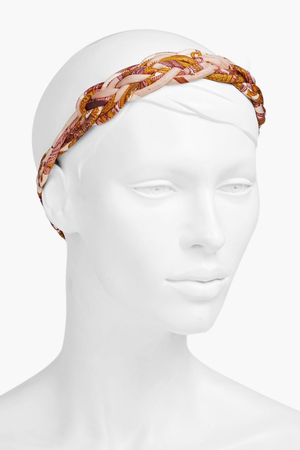 ZIMMERMANN Braided floral-print silk-twill headband