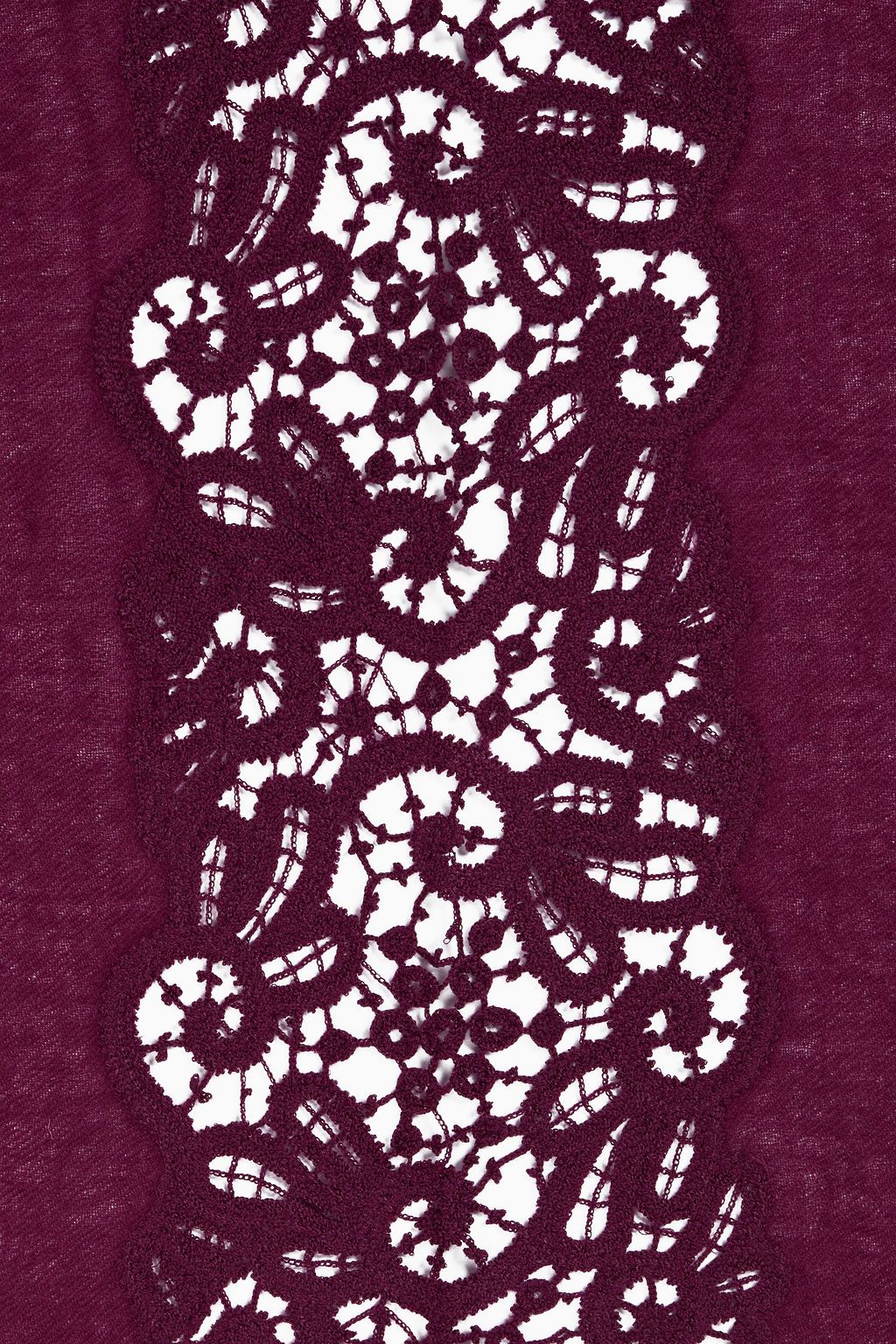 LORO PIANA Crochet-trimmed cashmere scarf