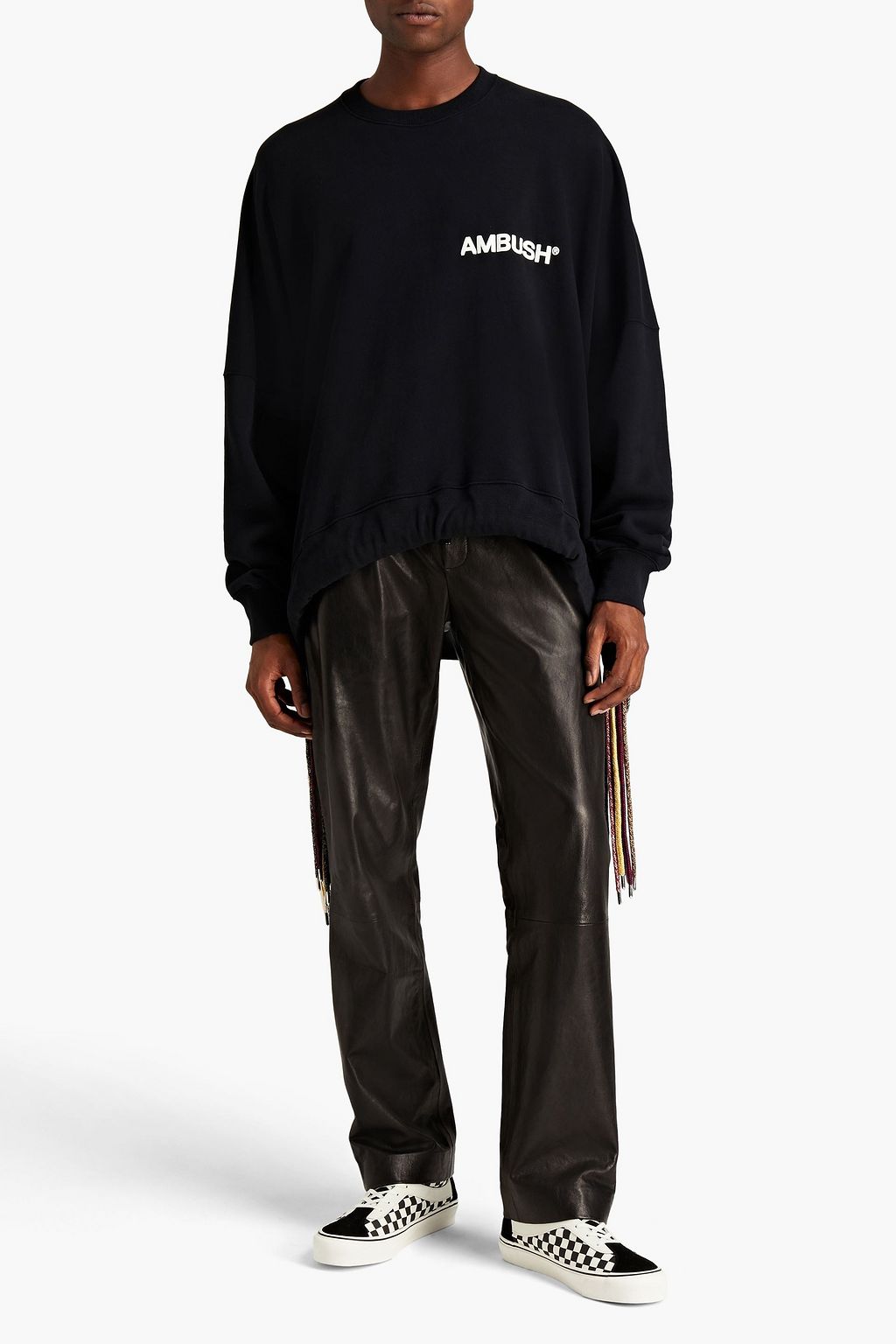 AMBUSH Printed French cotton-terry sweatshirt