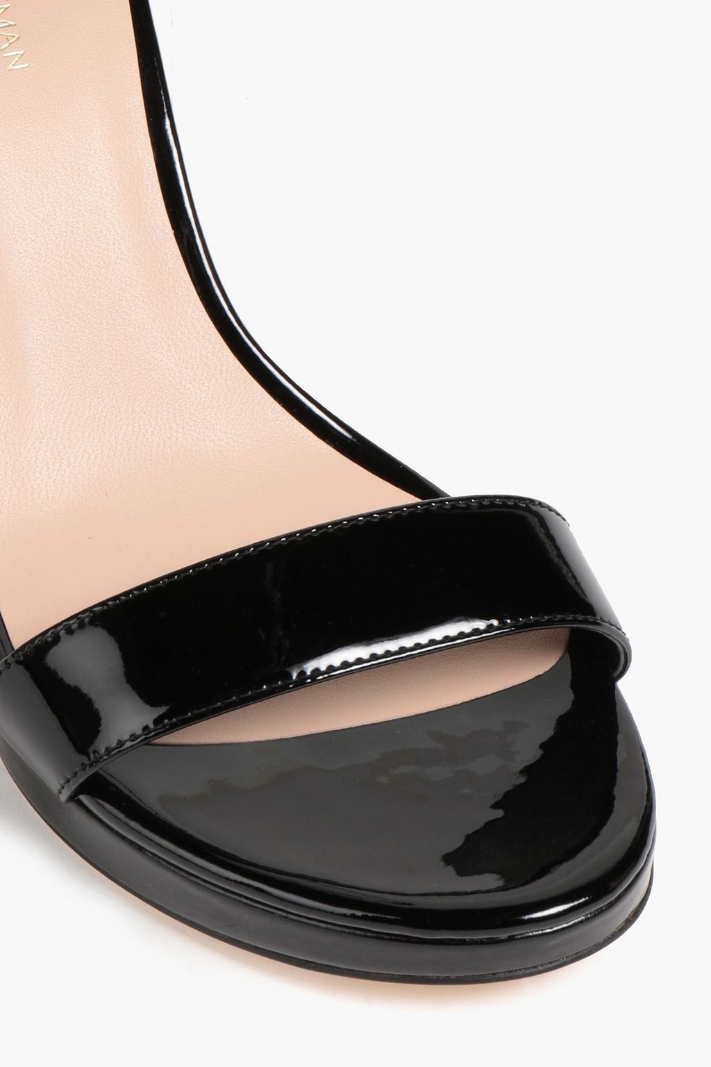 STUART WEITZMAN Kassidy パテントレザー プラットフォームサンダル