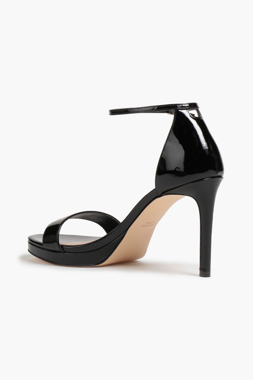 STUART WEITZMAN Kassidy patent-leather platform sandals | THE OUTNET