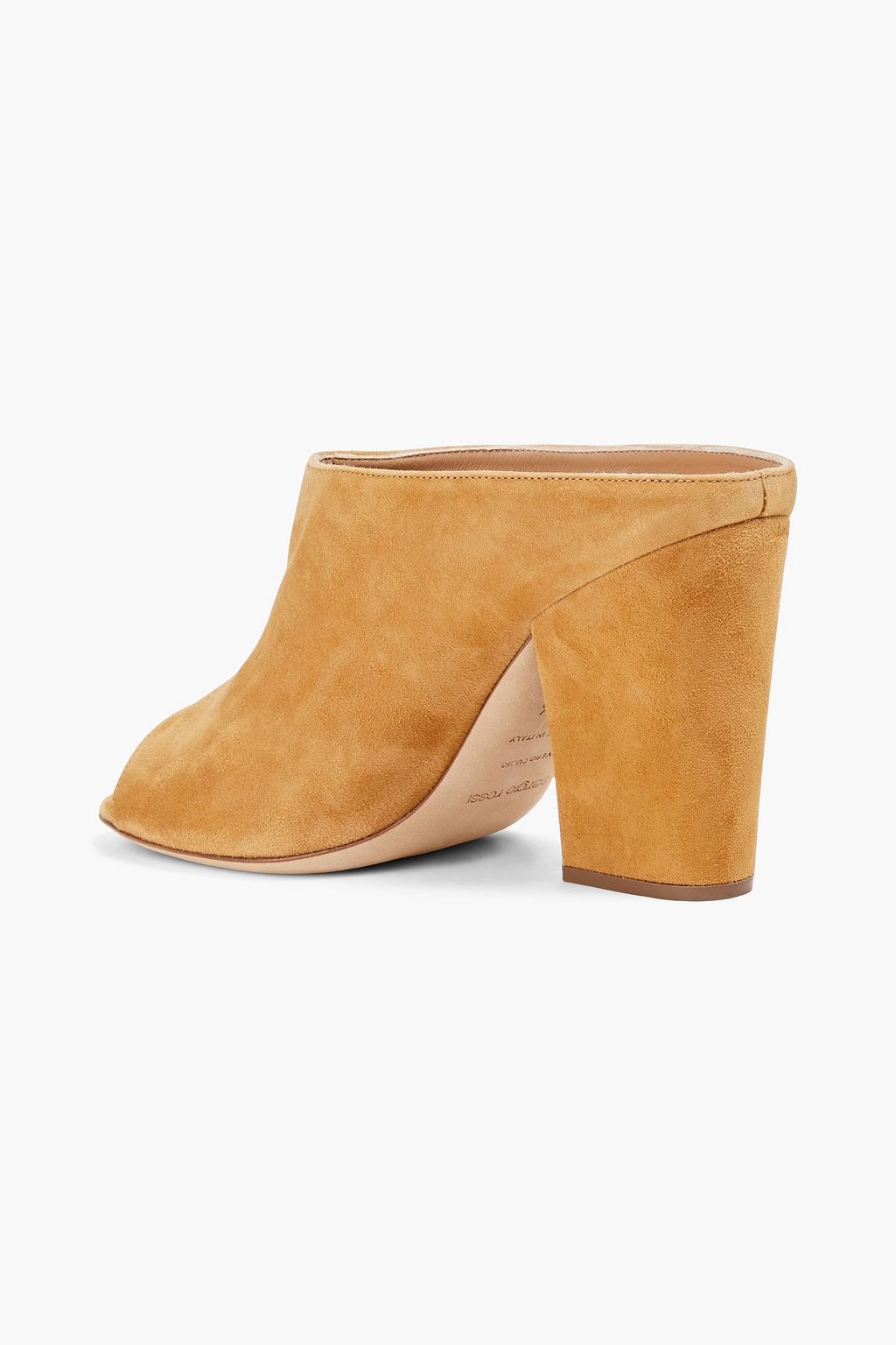 SERGIO ROSSI Royal suede mules