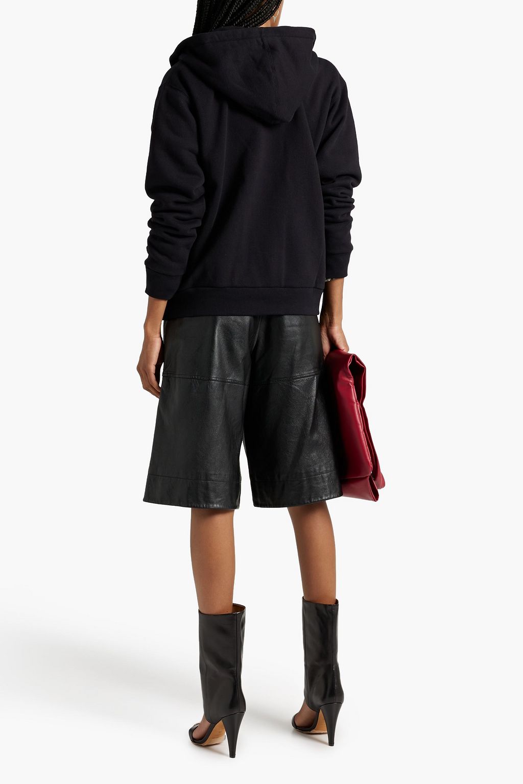 GUCCI Sequin-embellished cotton hooded jacket