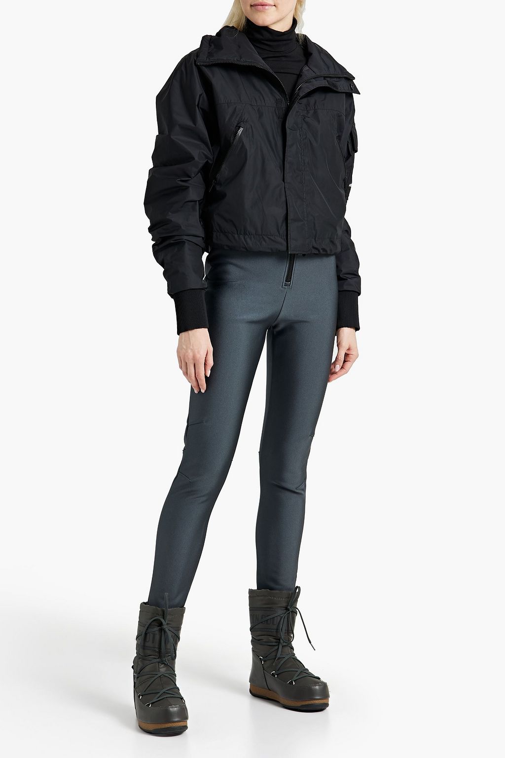 HOLDEN Convertible paneled stirrup ski suit