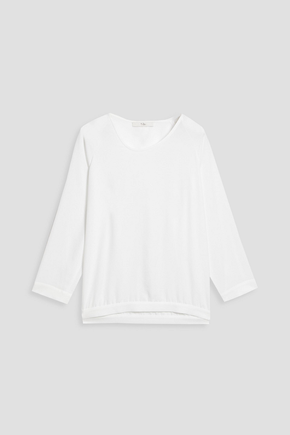 tibi - twill blouse - white - us 0