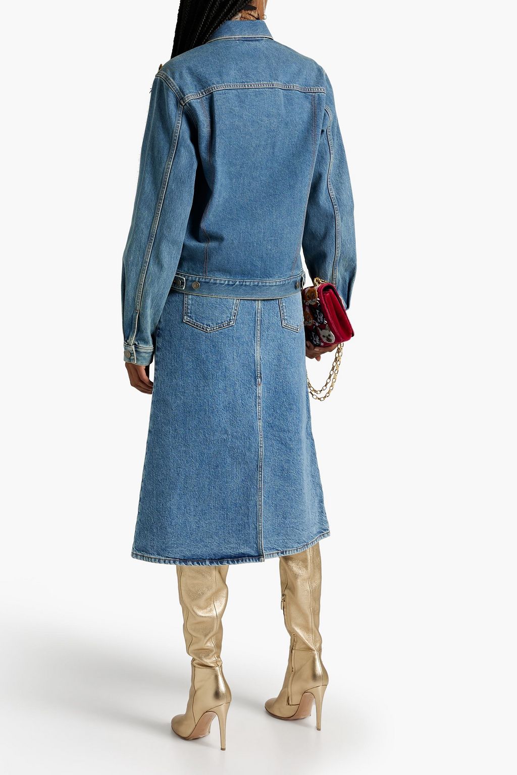 GUCCI Appliquéd denim jacket