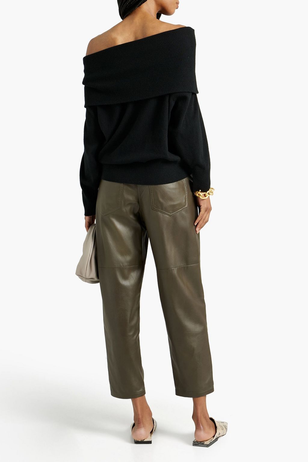 ARCH4 Victoria off-the-shoulder cashmere sweater