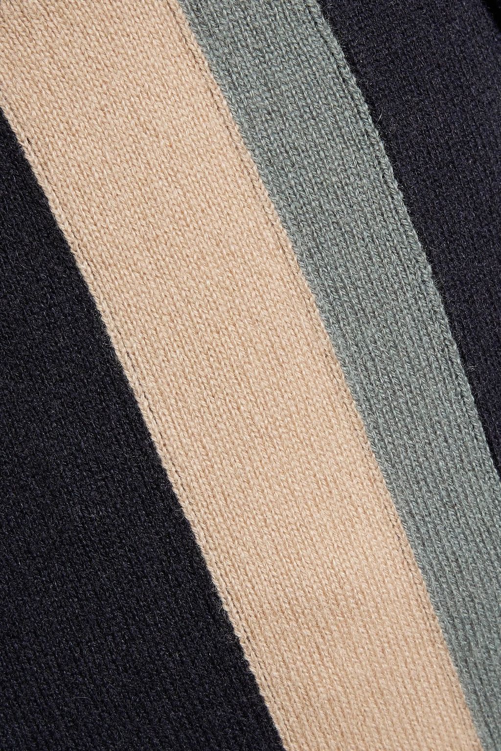 ARCH4 Trinity striped cashmere track pants