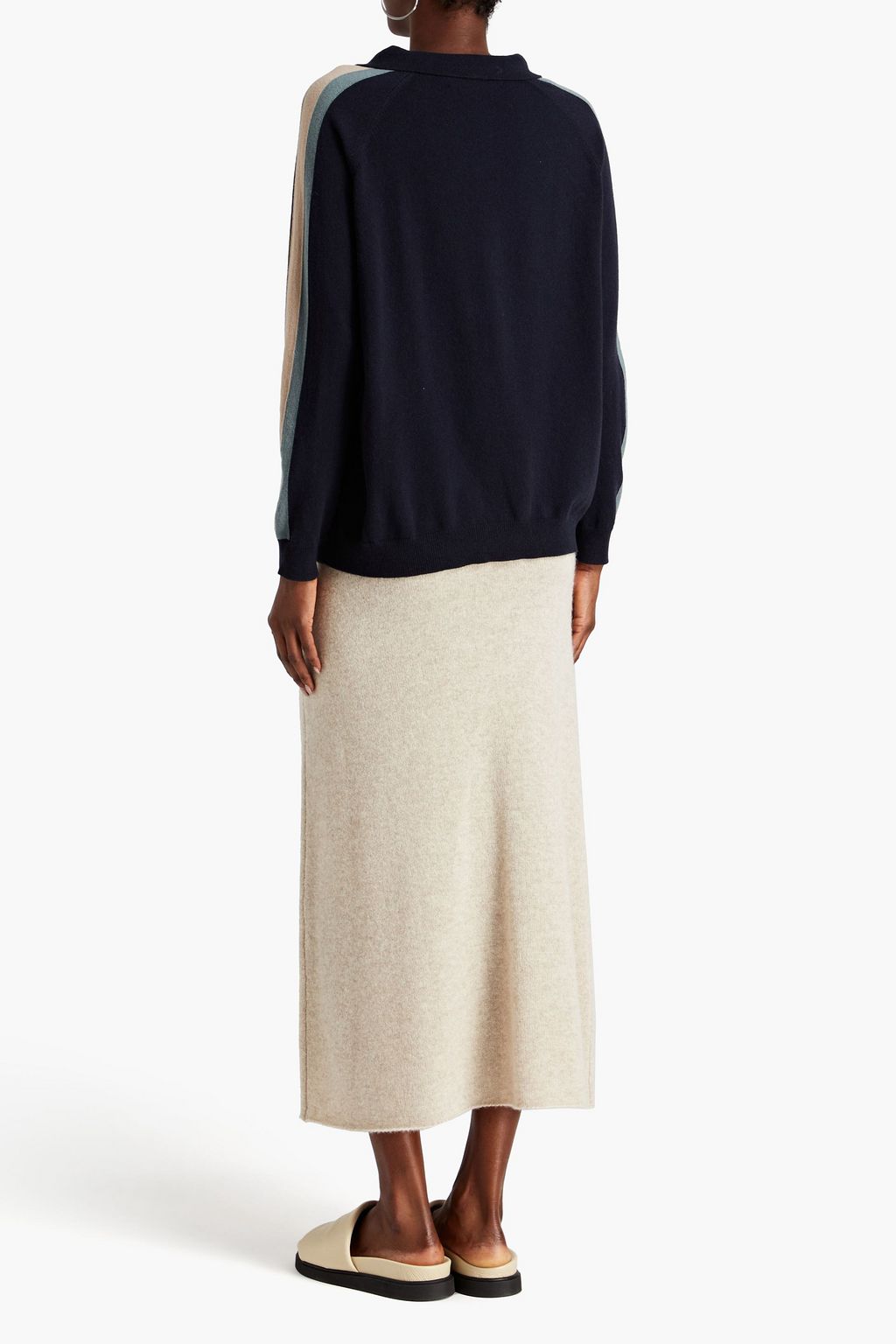 ARCH4 Kimberly two-tone cashmere sweater
