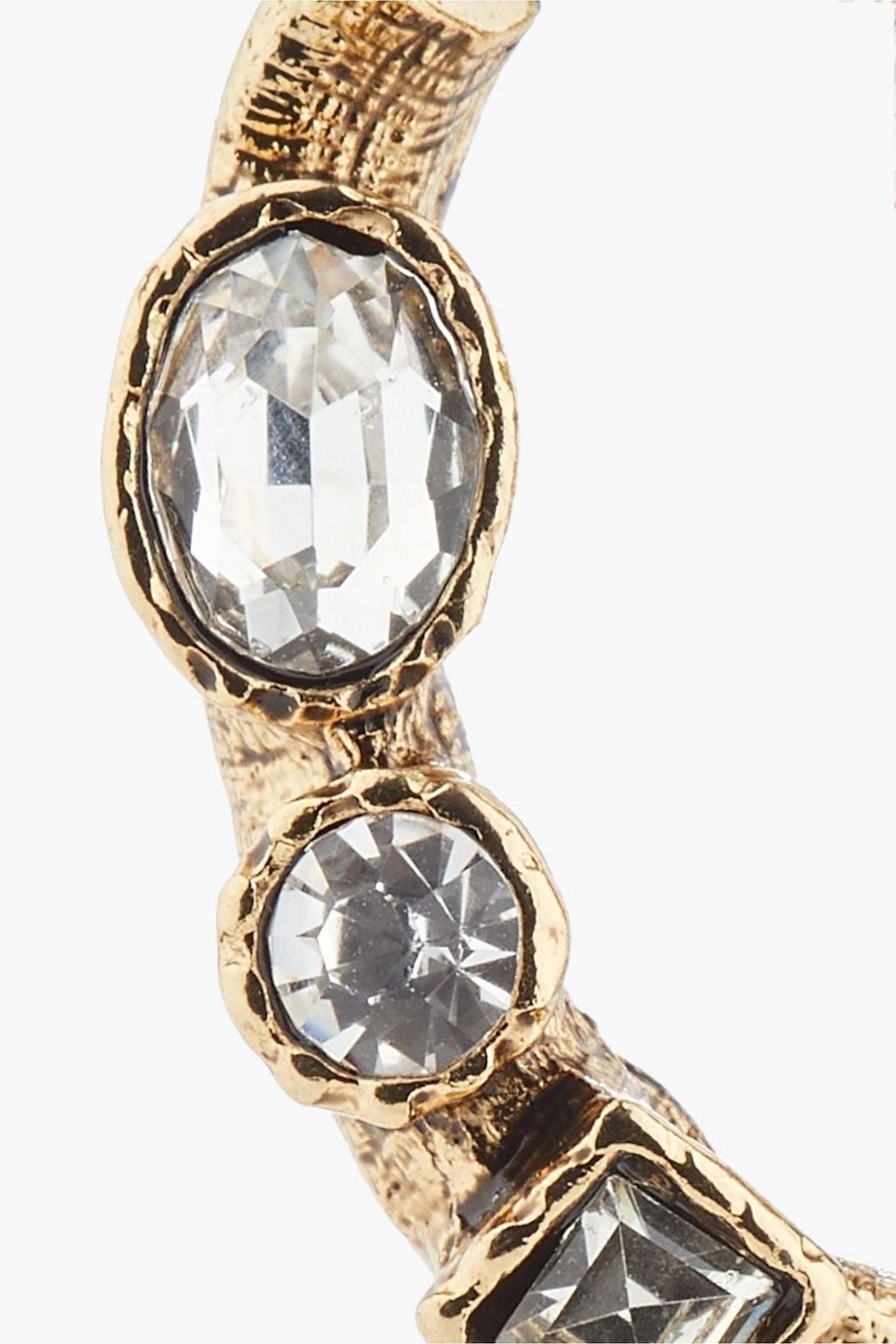 KENNETH JAY LANE Gold-plated crystal earrings