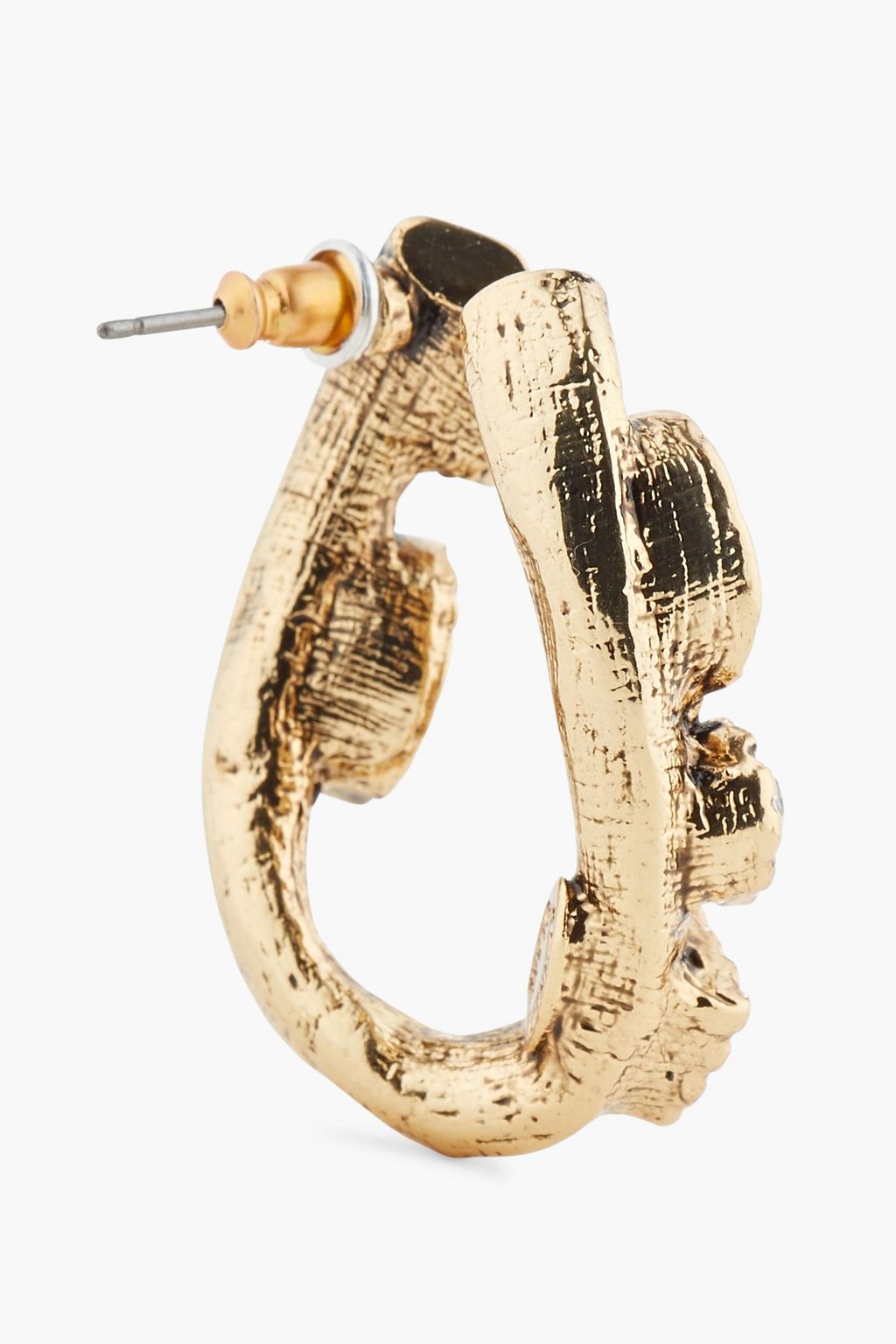 KENNETH JAY LANE Gold-plated crystal earrings