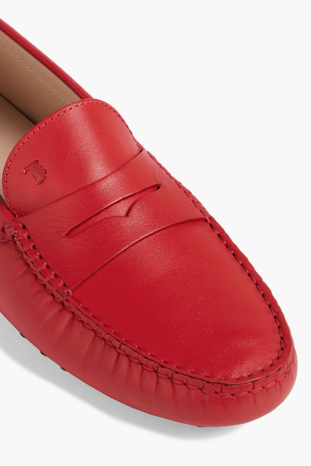 TOD'S Appliquéd leather loafers