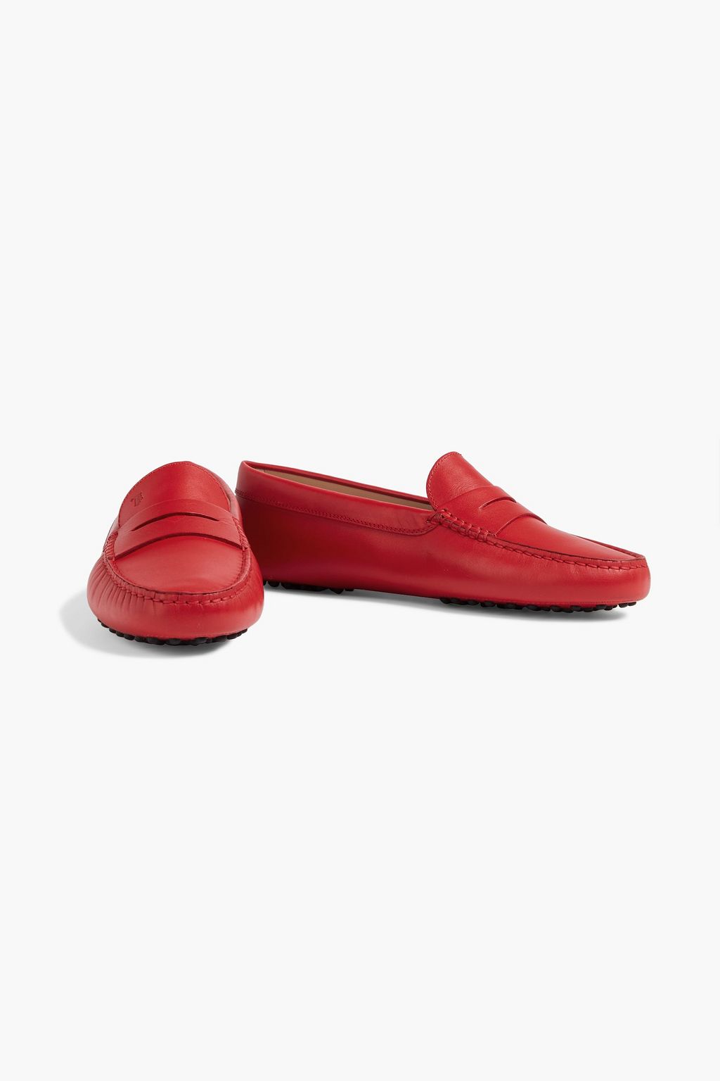 TOD'S Appliquéd leather loafers
