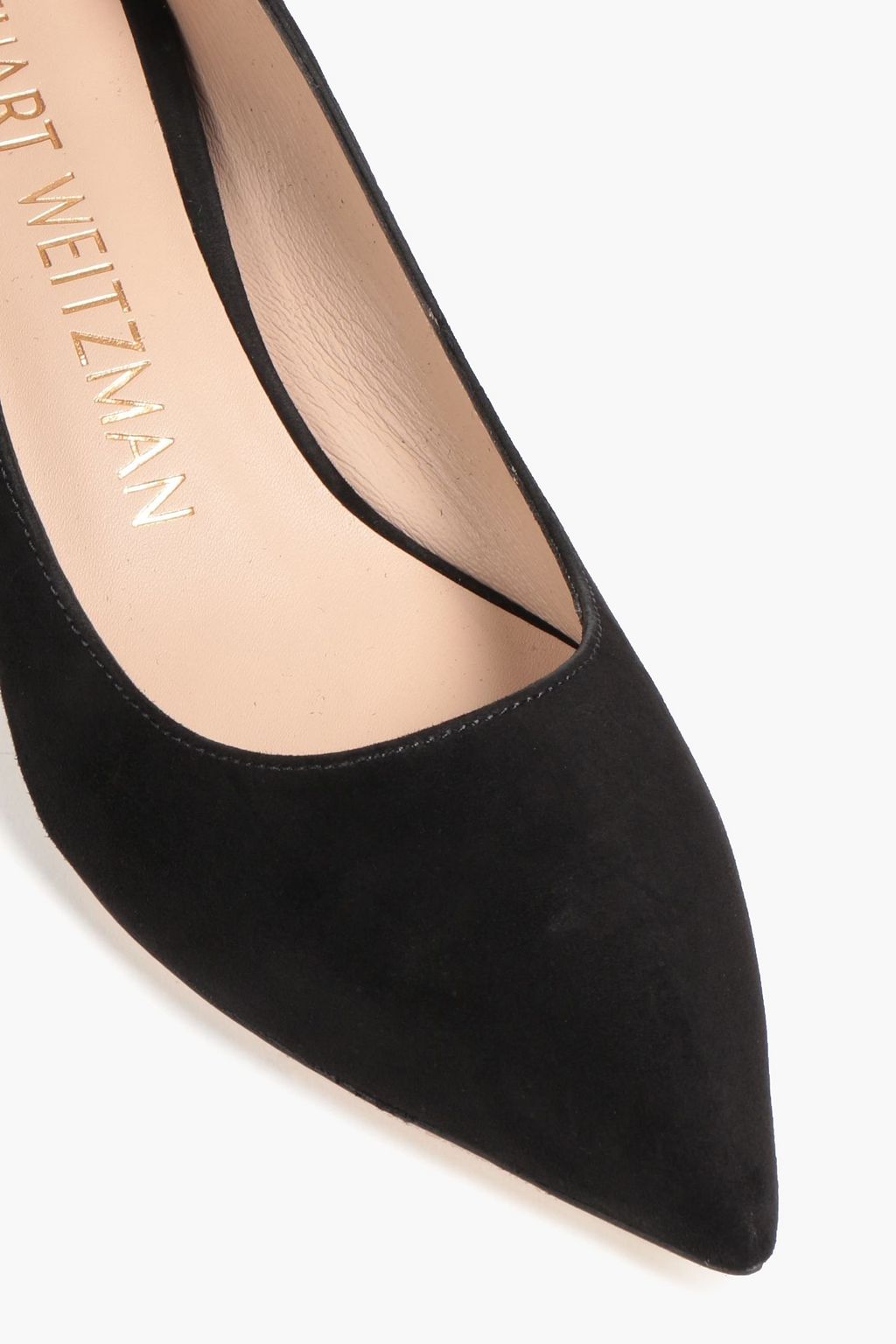 STUART WEITZMAN Anny 스캘럽 장식 스웨이드 펌프스