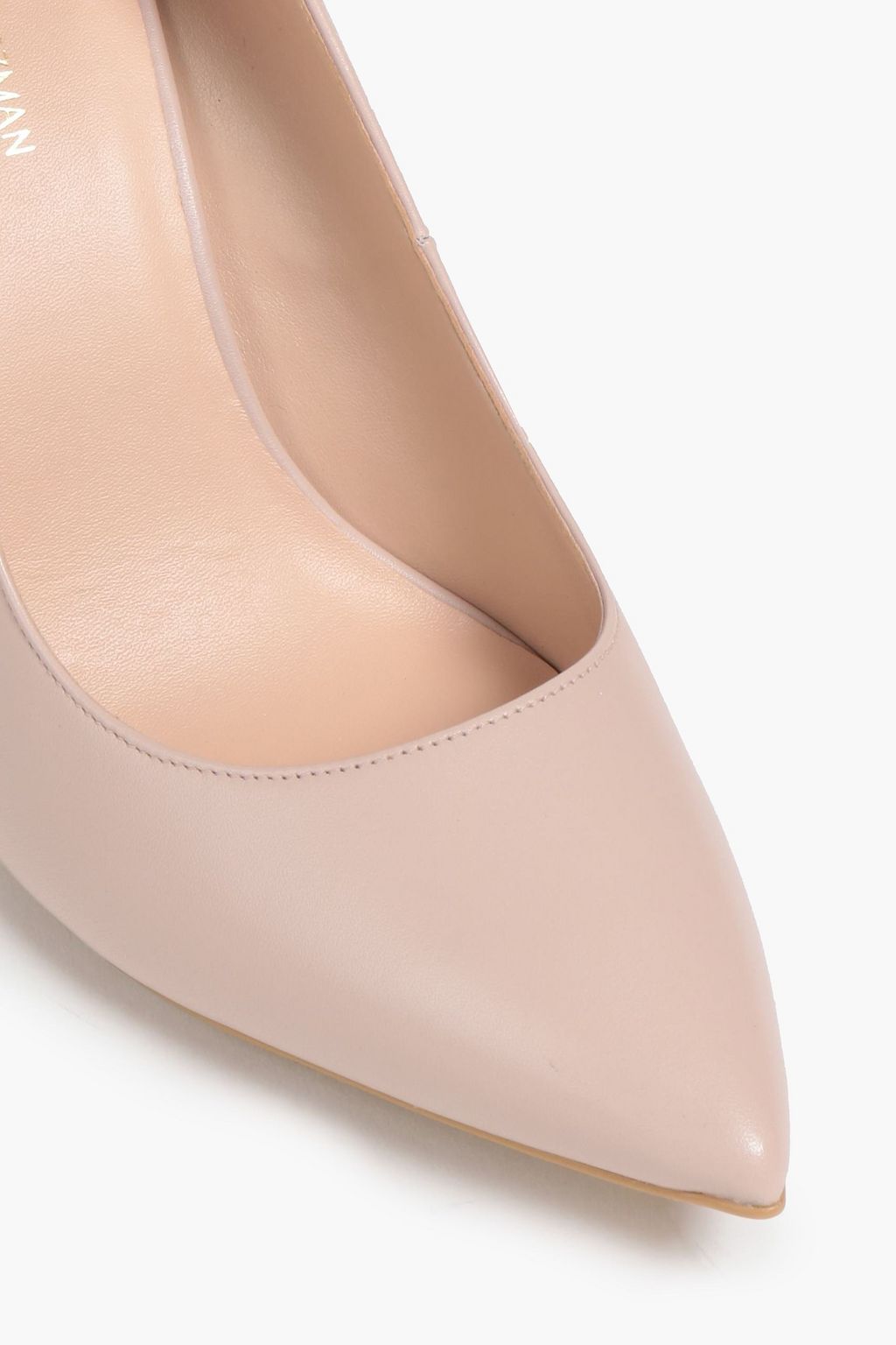 STUART WEITZMAN حذاء بكعب عالٍ من الجلد المصقول