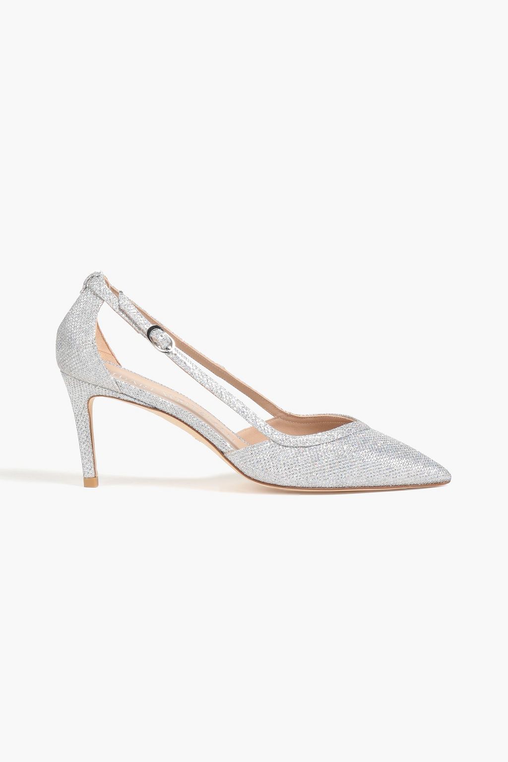 Anny cutout glittered lamé pumps | Sale up to 70% off | THE