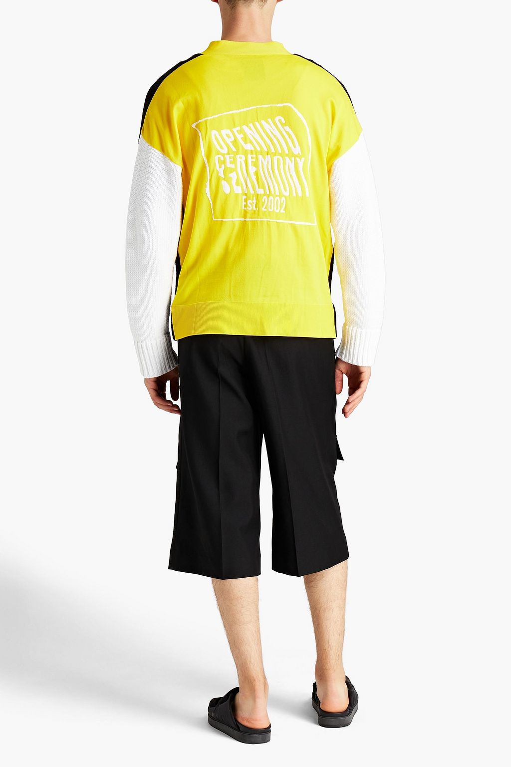 OPENING CEREMONY Intarsia cotton-blend cardigan