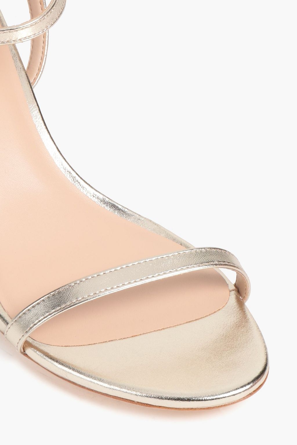 STUART WEITZMAN Kassidy metallic leather sandals