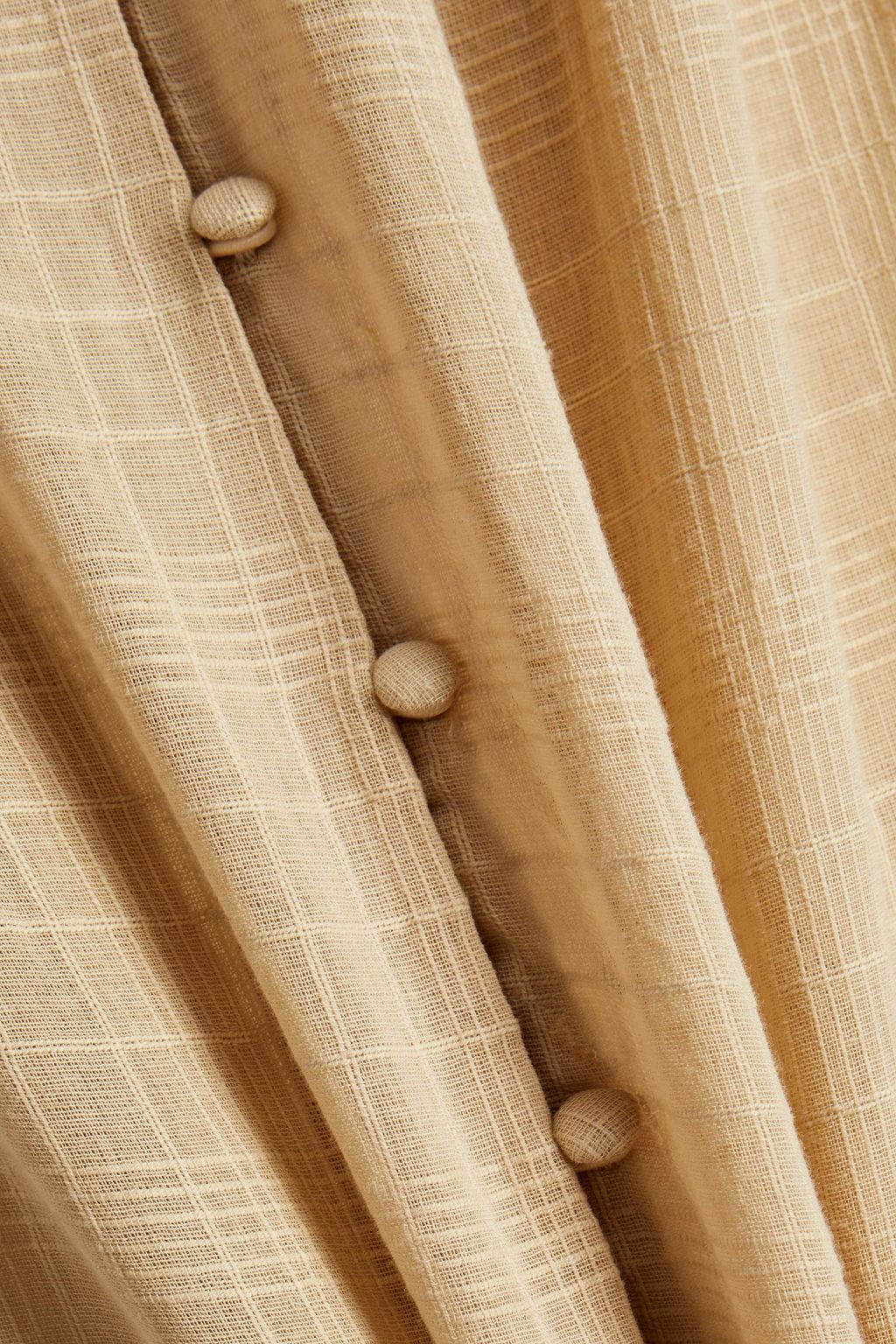 TIGERLILY Emine gathered cottongauze midi dress THE