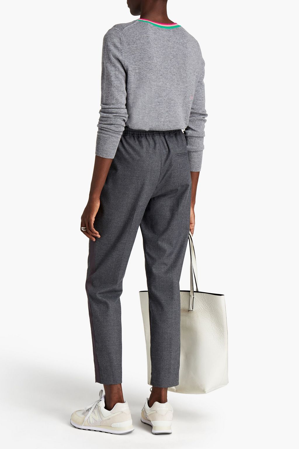 CHINTI & PARKER Intarsia wool and cashmere-blend sweater
