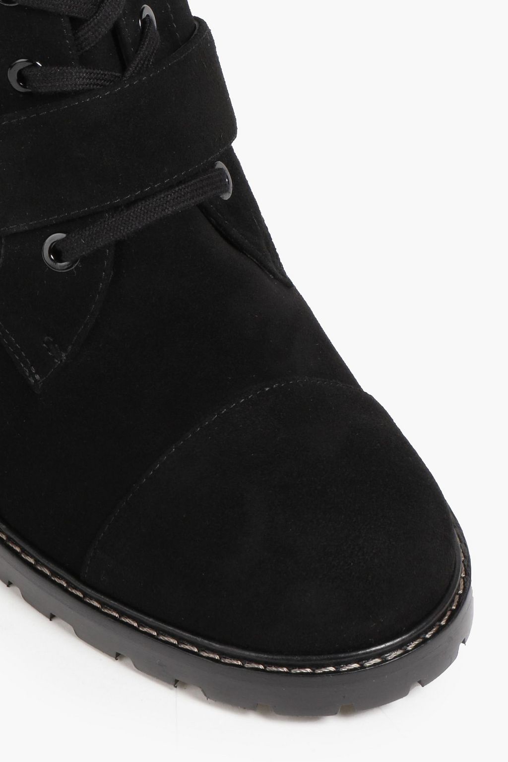 STUART WEITZMAN Embellished suede combat boots
