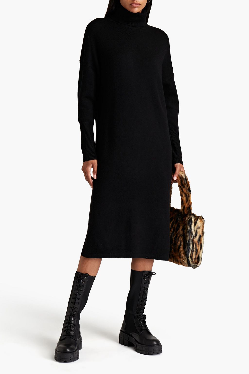 CHINTI & PARKER Wool and cashmere-blend dress