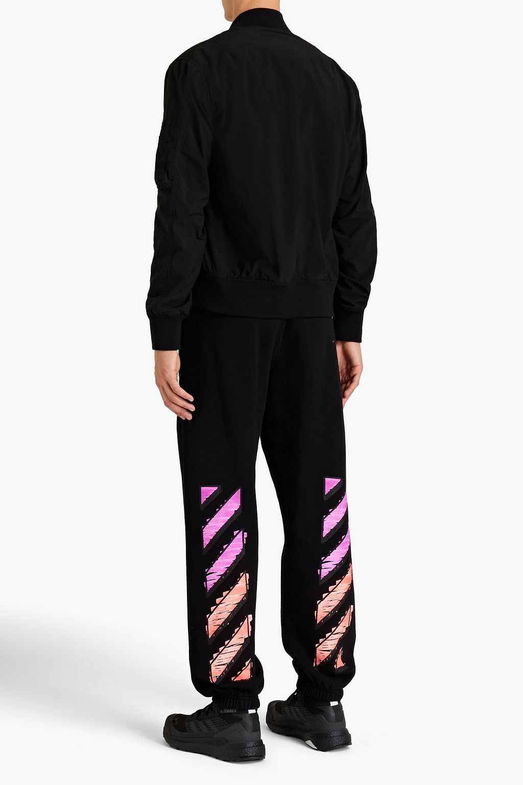 OFF-WHITE™ Printed cotton-fleece sweatpants